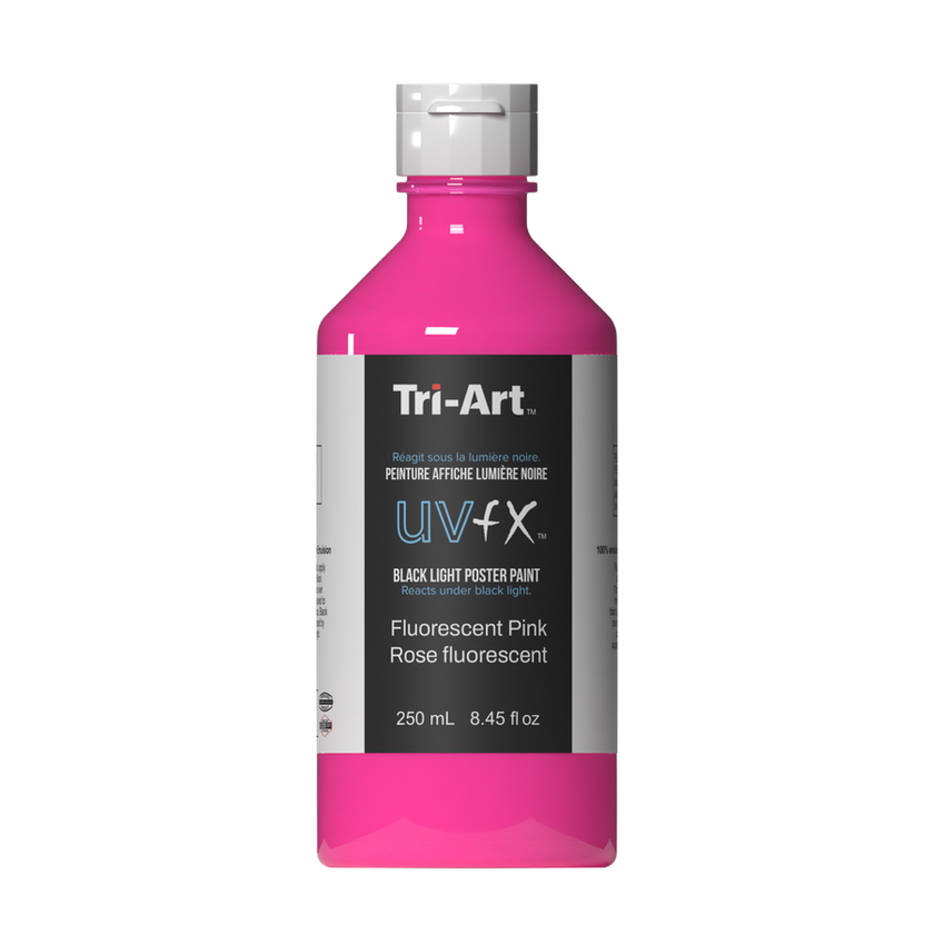 UVFX Black Light Poster Paint - Fluorescent Pink - Art Noise