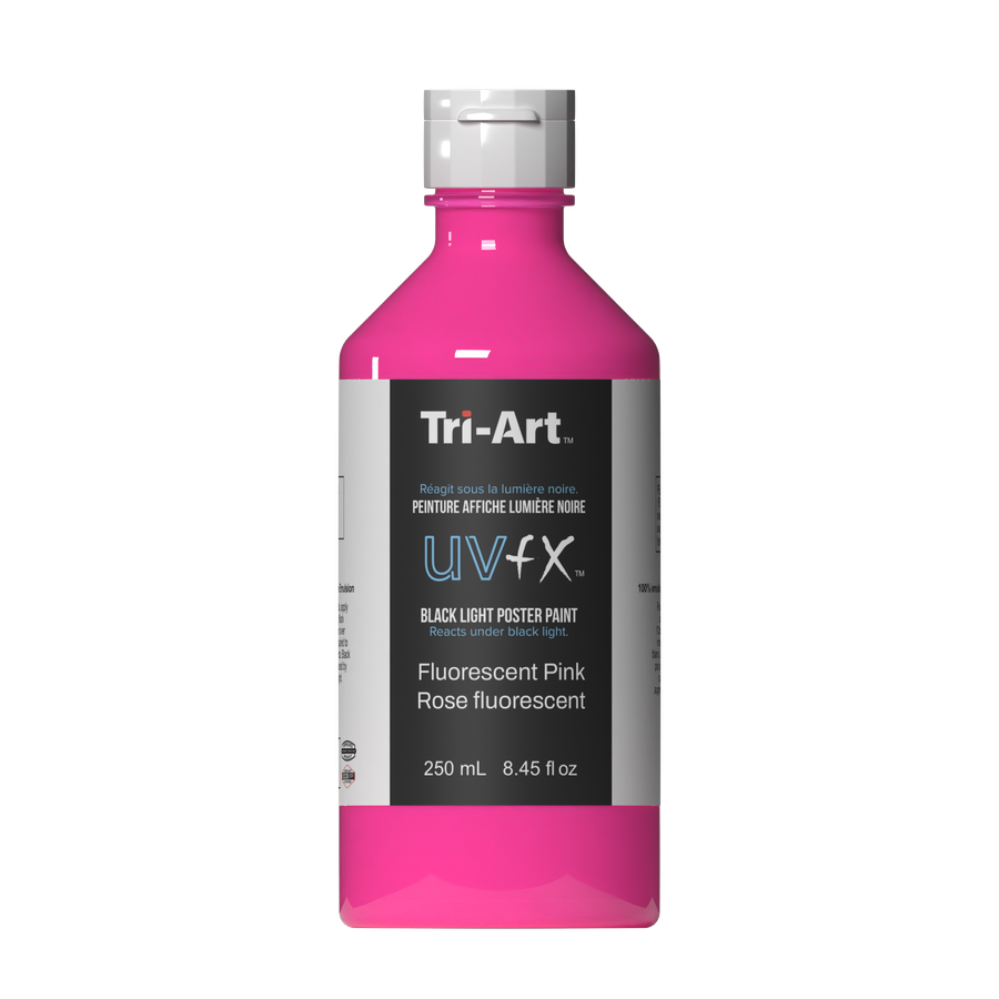 UVFX Black Light Poster Paint - Fluorescent Pink - Art Noise
