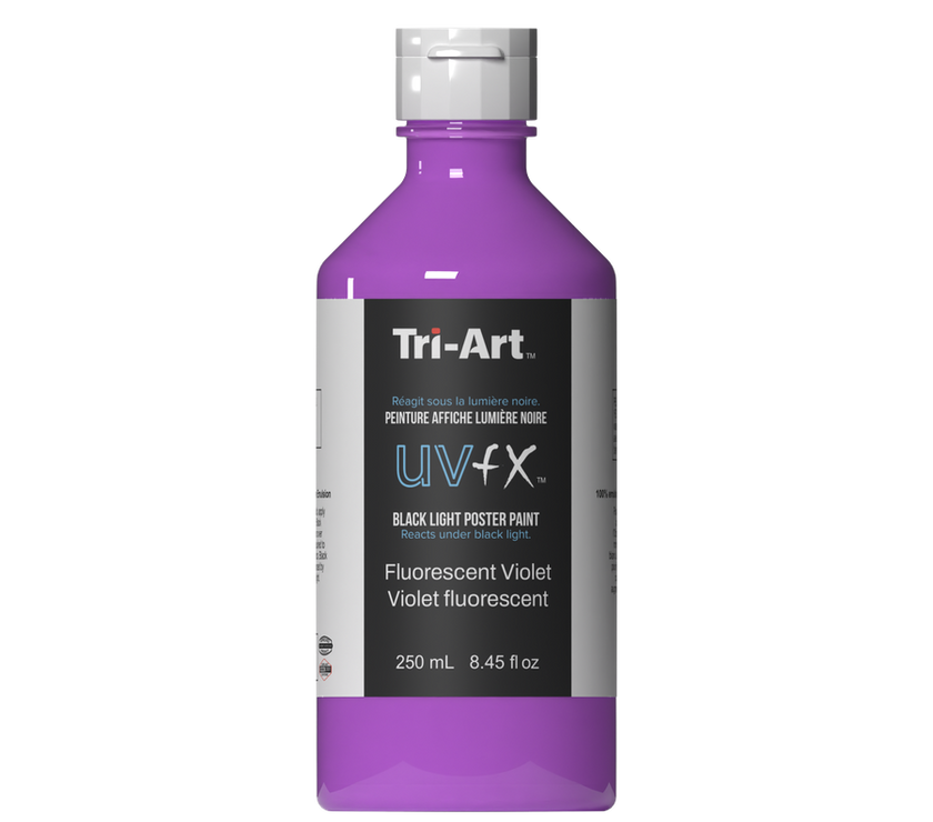 UVFX Black Light Poster Paint - Fluorescent Violet - Art Noise