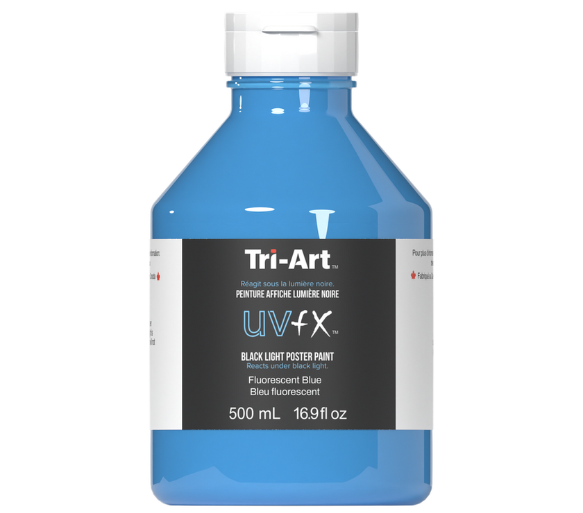 UVFX Black Light Poster Paint - Fluorescent Blue - Art Noise