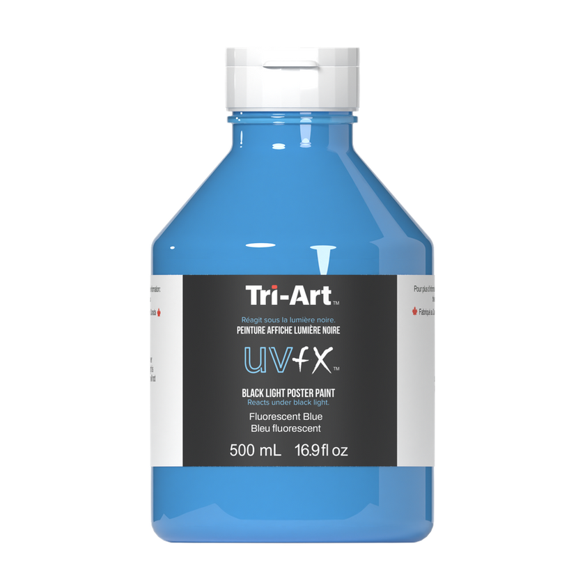 UVFX Black Light Poster Paint - Fluorescent Blue - Art Noise