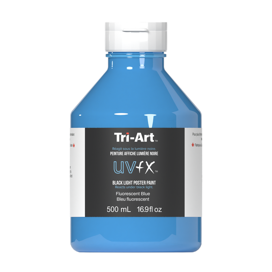UVFX Black Light Poster Paint - Fluorescent Blue - Art Noise