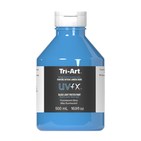 UVFX Black Light Poster Paint - Fluorescent Blue - Art Noise