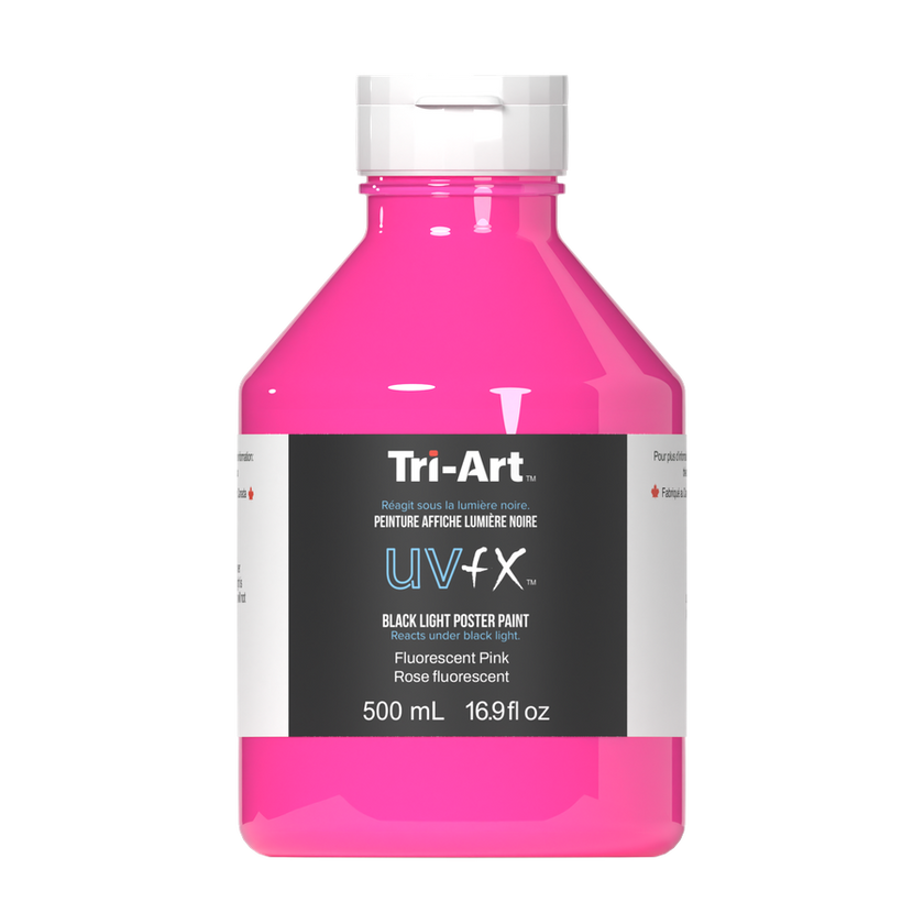 UVFX Black Light Poster Paint - Fluorescent Pink - Art Noise