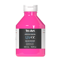 UVFX Black Light Poster Paint - Fluorescent Pink - Art Noise
