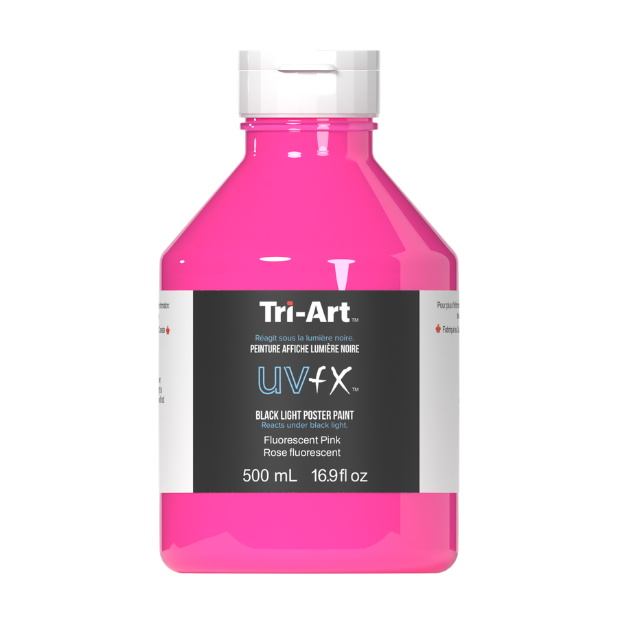 UVFX Black Light Poster Paint - Fluorescent Pink - Art Noise