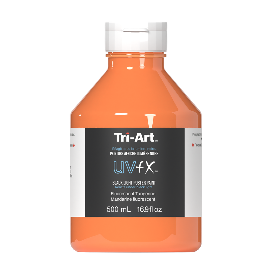 UVFX Black Light Poster Paint - Fluorescent Tangerine