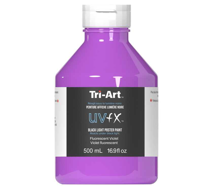 UVFX Black Light Poster Paint - Fluorescent Violet - Art Noise