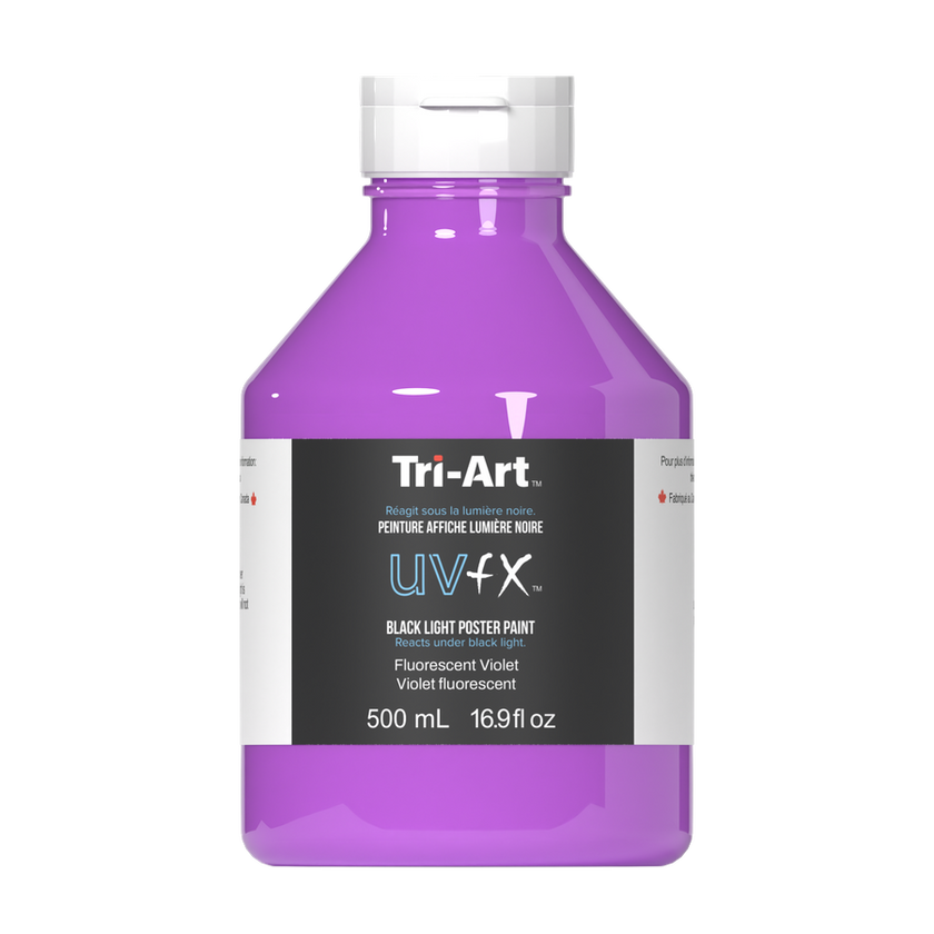UVFX Black Light Poster Paint - Fluorescent Violet - Art Noise