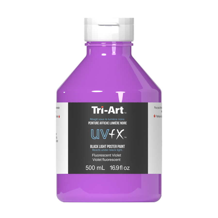 UVFX Black Light Poster Paint - Fluorescent Violet - Art Noise