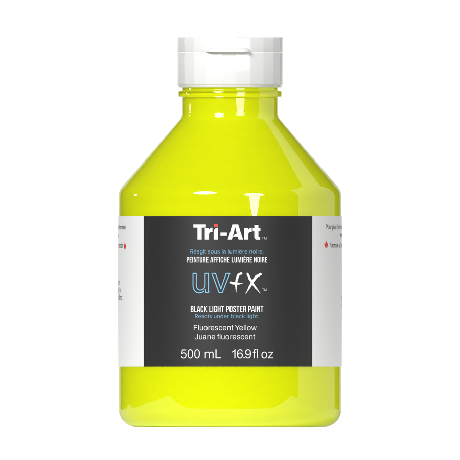 UVFX Black Light Poster Paint - Fluorescent Yellow - Art Noise