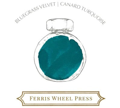 Ferris Wheel Press - 38ml Fountain Pen Ink - Bluegrass Velvet - Art Noise