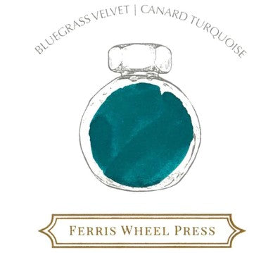 Ferris Wheel Press - 38ml Fountain Pen Ink - Bluegrass Velvet