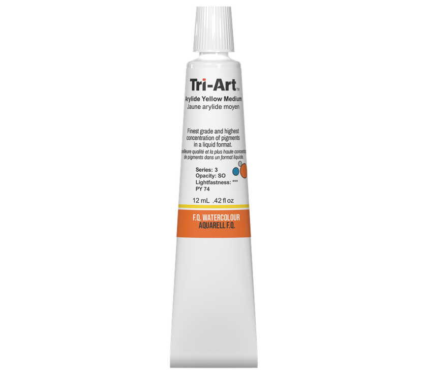 Tri-Art Water Colours - Arylide Yellow Medium - Art Noise