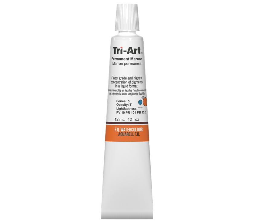 Tri-Art Water Colours - Permanent Maroon - Art Noise