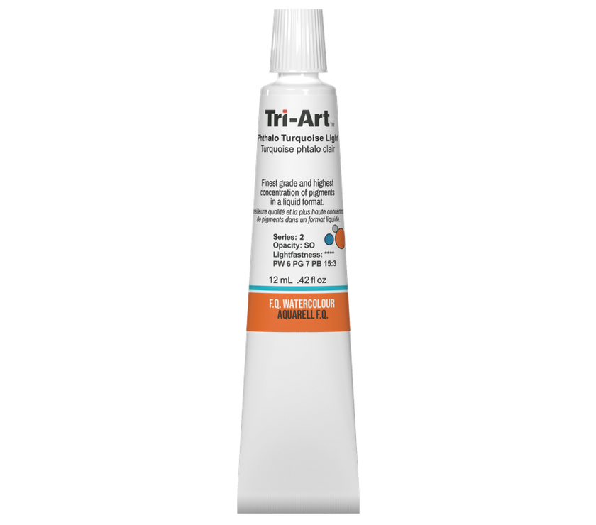 Tri-Art Water Colours - Phthalo Turquoise Light - Art Noise