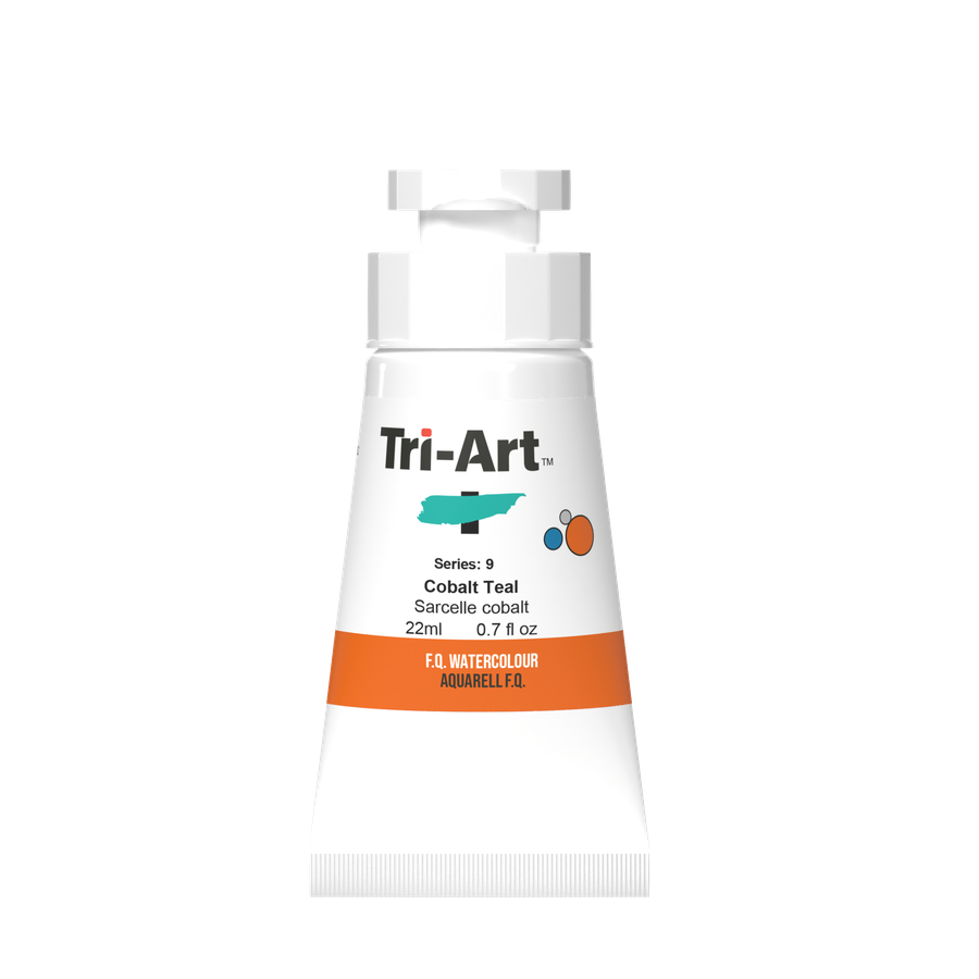Tri-Art Water Colours - Cobalt Teal - Art Noise