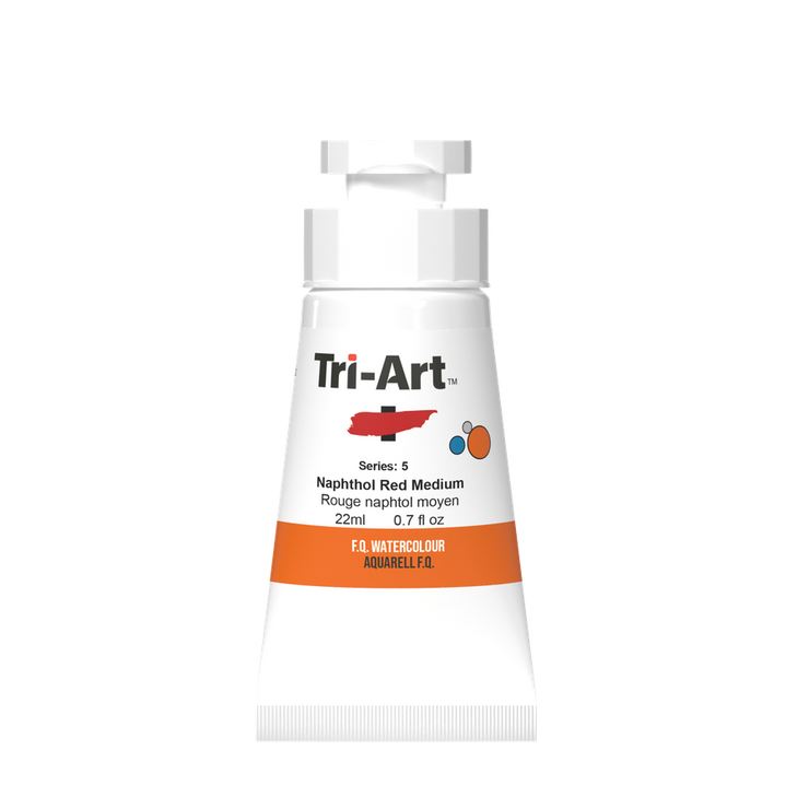Tri-Art Water Colours - Naphthol Red Medium - Art Noise