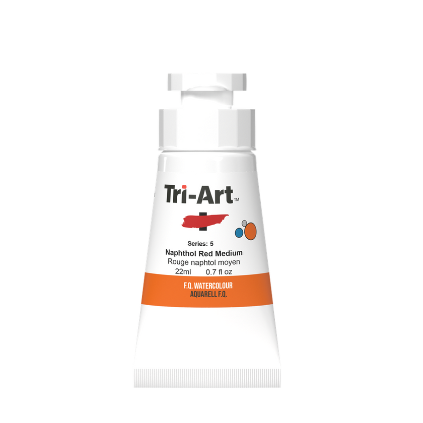 Tri-Art Water Colours - Naphthol Red Medium - Art Noise