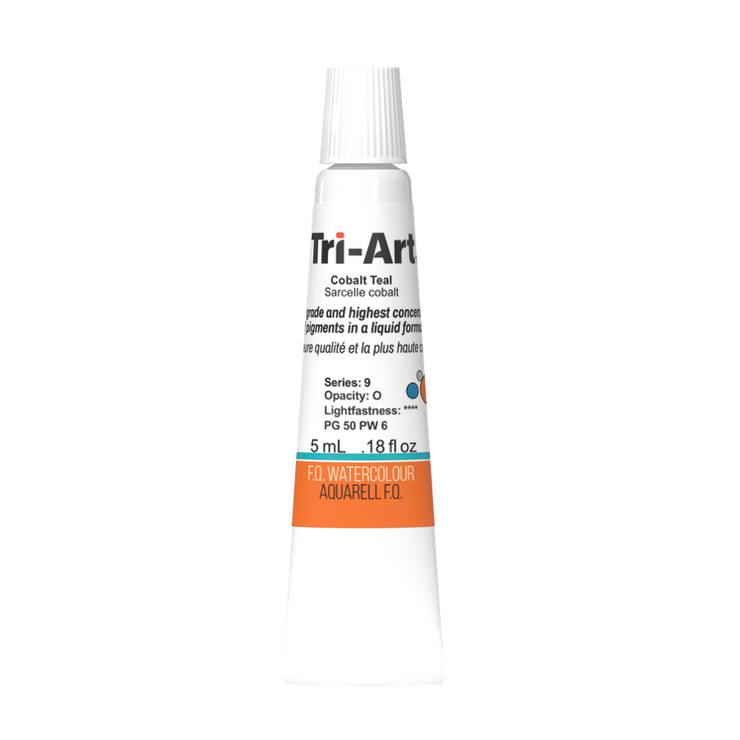 Tri-Art Water Colours - Cobalt Teal - Art Noise