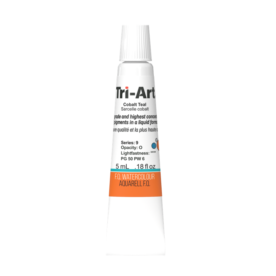 Tri-Art Water Colours - Cobalt Teal - Art Noise