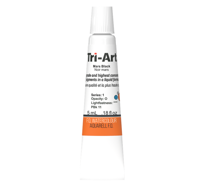 Tri-Art Water Colours - Mars Black - Art Noise