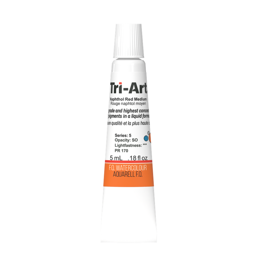 Tri-Art Water Colours - Naphthol Red Medium - Art Noise