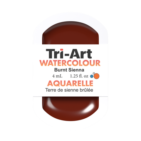 Tri-Art Water Colour Pans - Burnt Sienna - 4 mL - Art Noise