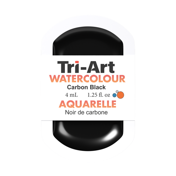 Tri-Art Water Colour Pans - Carbon Black - 4 mL - Art Noise