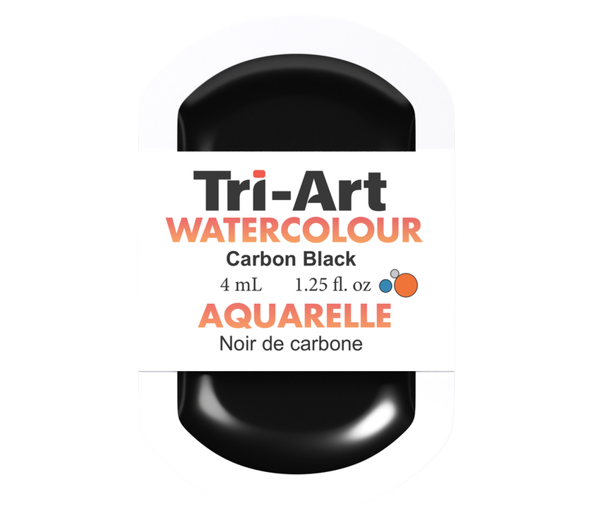 Tri-Art Water Colour Pans - Carbon Black - 4 mL - Art Noise