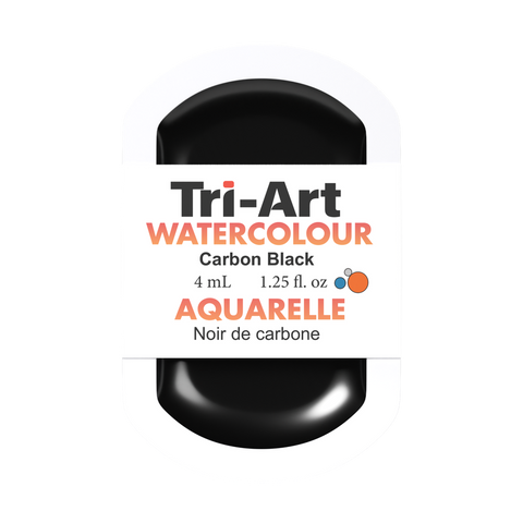 Tri-Art Water Colour Pans - Carbon Black - 4 mL - Art Noise