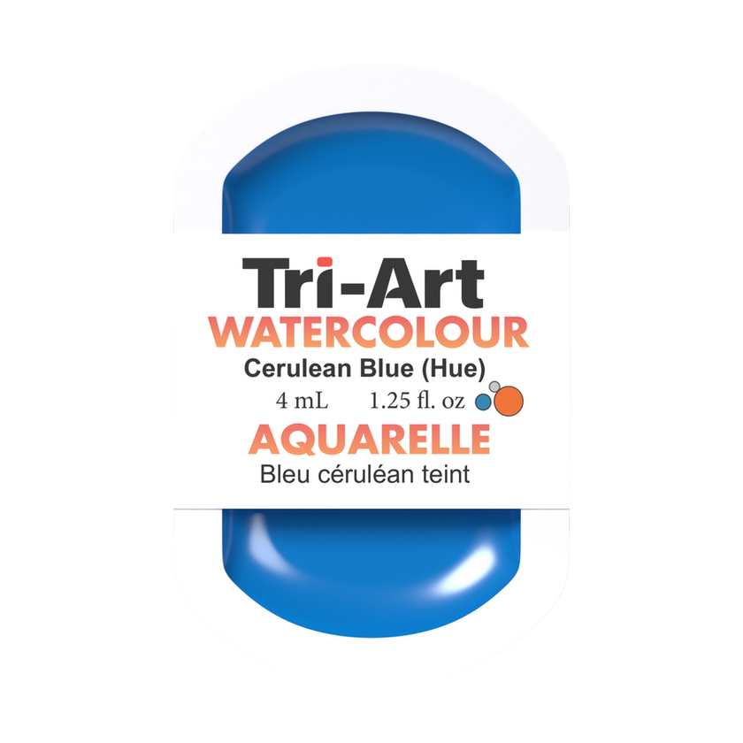 Tri-Art Water Colour Pans - Cerulean Blue Hue - 4 mL - Art Noise