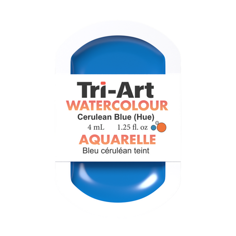 Tri-Art Water Colour Pans - Cerulean Blue Hue - 4 mL - Art Noise