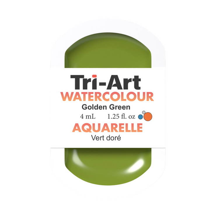 Tri-Art Water Colour Pans - Golden Green - 4 mL - Art Noise