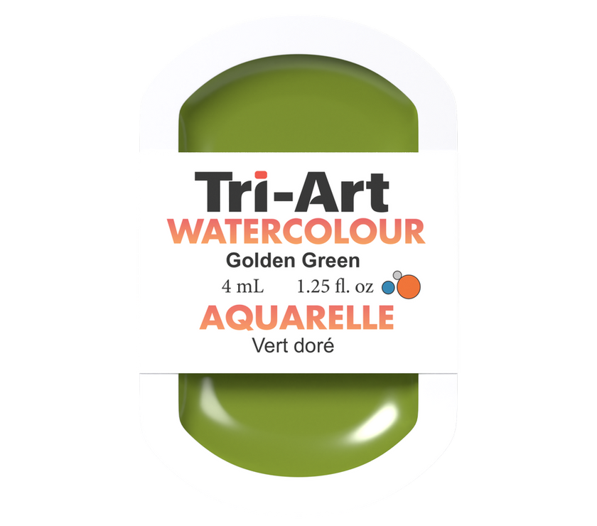 Tri-Art Water Colour Pans - Golden Green - 4 mL - Art Noise