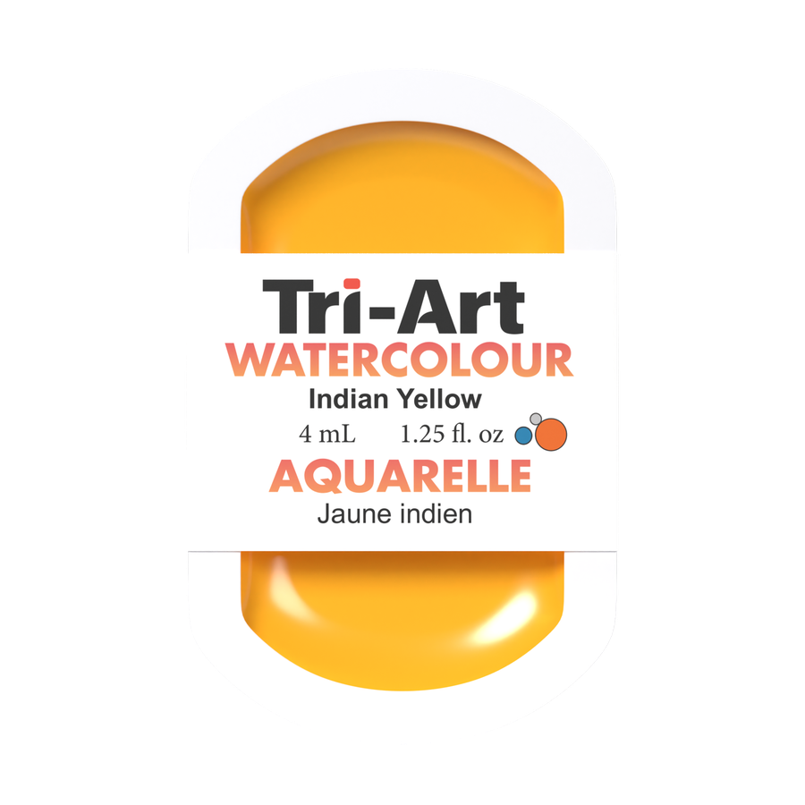 Tri-Art Water Colour Pans - Indian Yellow - 4 mL