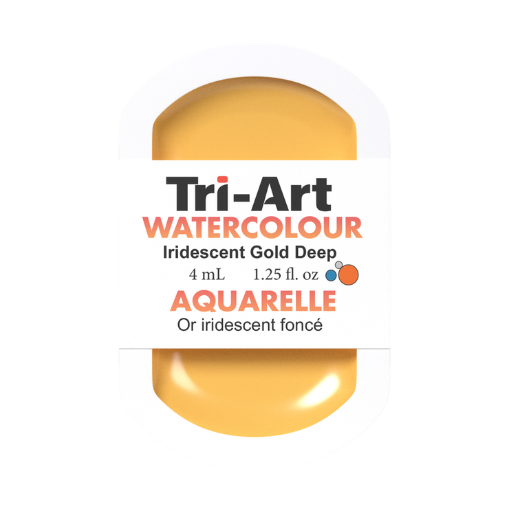 Tri-Art Water Colour Pans - Iridescent Gold Deep - 4 mL - Art Noise
