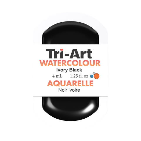 Tri-Art Water Colour Pans - Ivory Black - 4 mL - Art Noise Tri-Art Water Colour Pans - Ivory Black - 4 mL Tri-Art Mfg. product_type art-noise.myshopify.com tri-art-water-colour-pans-ivory-black-4-ml