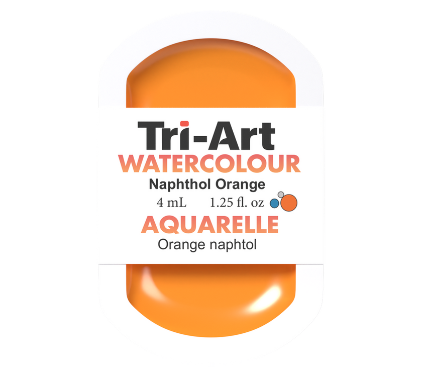 Tri-Art Water Colour Pans - Naphthol Orange - 4 mL - Art Noise