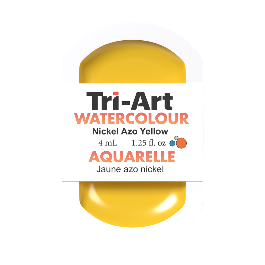 Tri-Art Water Colour Pans - Nickel Azo Yellow - 4 mL - Art Noise