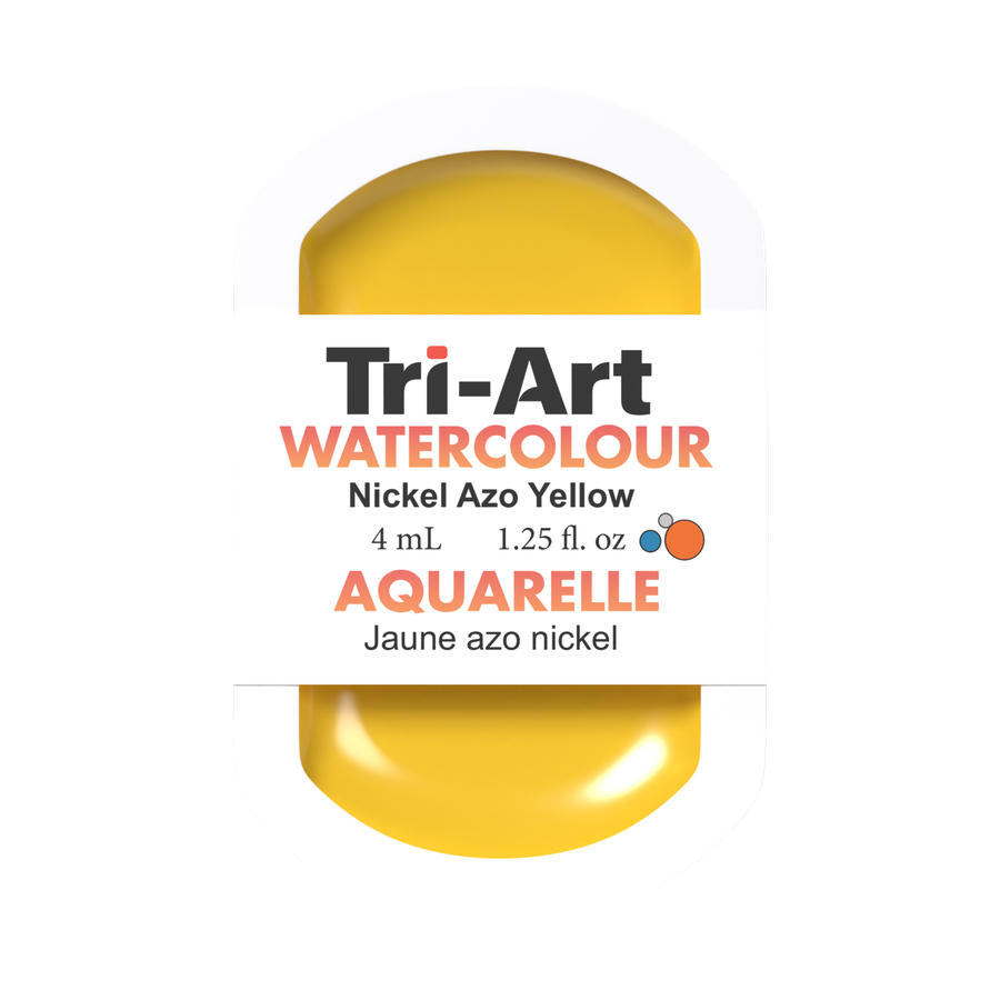 Tri-Art Water Colour Pans - Nickel Azo Yellow - 4 mL