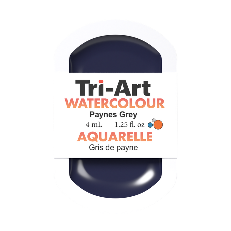 Tri-Art Water Colour Pans - Paynes Grey - 4 mL - Art Noise