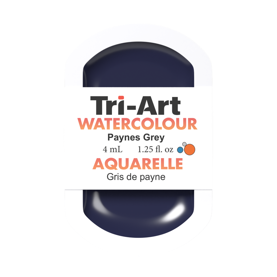 Tri-Art Water Colour Pans - Paynes Grey - 4 mL