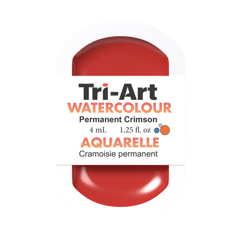 Tri-Art Water Colour Pans - Permanent Crimson - 4 mL - Art Noise