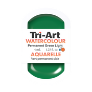 Tri-Art Water Colour Pans - Permanent Green Light - 4 mL - Art Noise