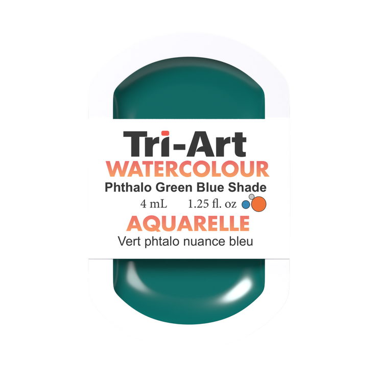 Tri-Art Water Colour Pans - Phthalo Green - 4 mL - Art Noise