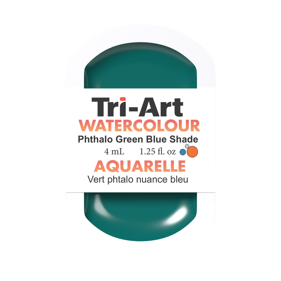 Tri-Art Water Colour Pans - Phthalo Green - 4 mL - Art Noise
