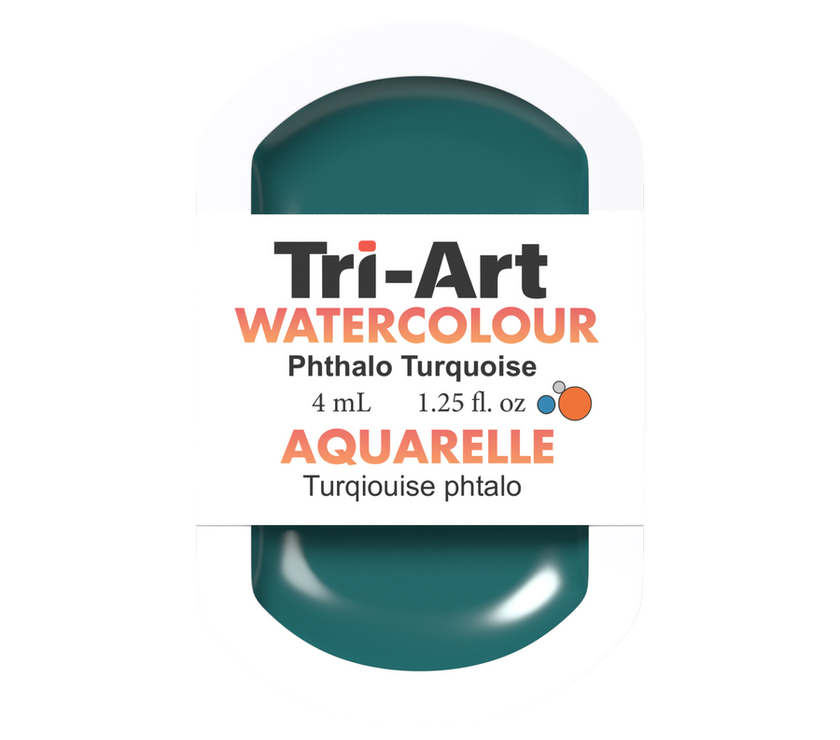 Tri-Art Water Colour Pans - Phthalo Turquoise - 4 mL - Art Noise