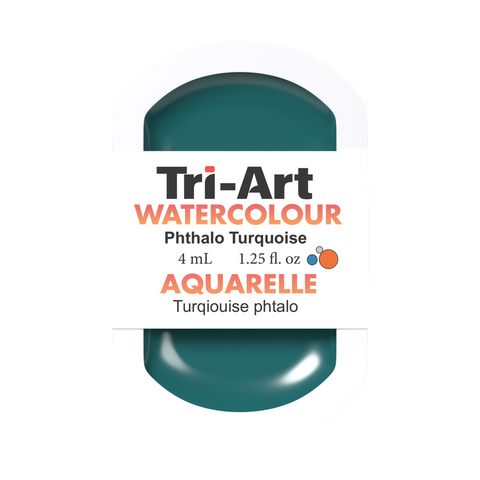 Tri-Art Water Colour Pans - Phthalo Turquoise - 4 mL - Art Noise