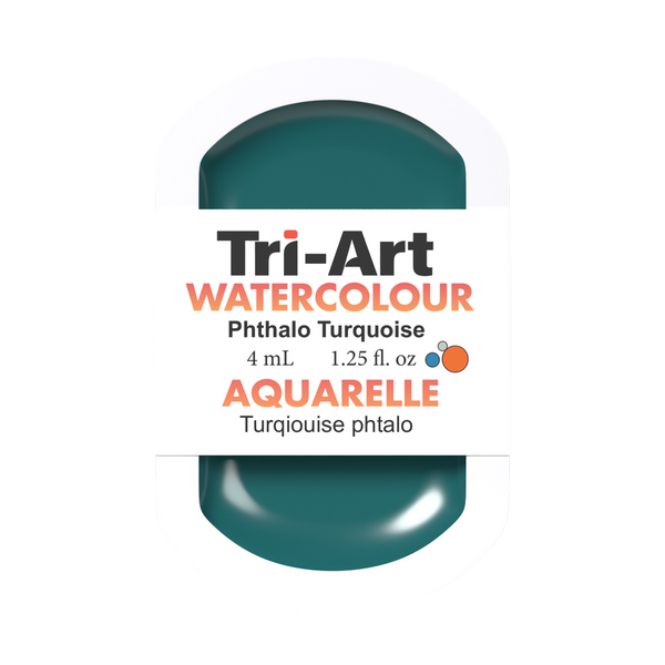 Tri-Art Water Colour Pans - Phthalo Turquoise - 4 mL